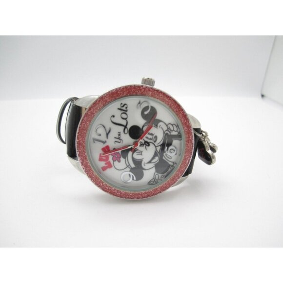 Women Mickey Mouse Minnie Quartz WR Analog 40mm Round Watch (H672) "New Battery" - Picture 7 of 9
